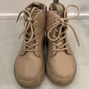 Zar toddler girl booties beige 25